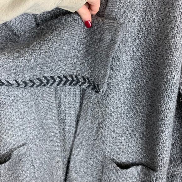 Autumn Cashmere Gray Knit Cardigan Women's S - Picture 4 of 5